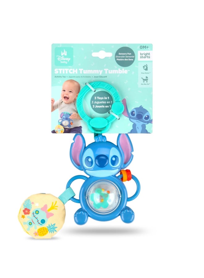 Bright Starts Disney Baby Lilo & Stitch Stitch Tummy Tumble Activity Toy (14 x 26.9 cm) - Image 1